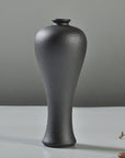 Ceramic Flower Vase Porcelain Black