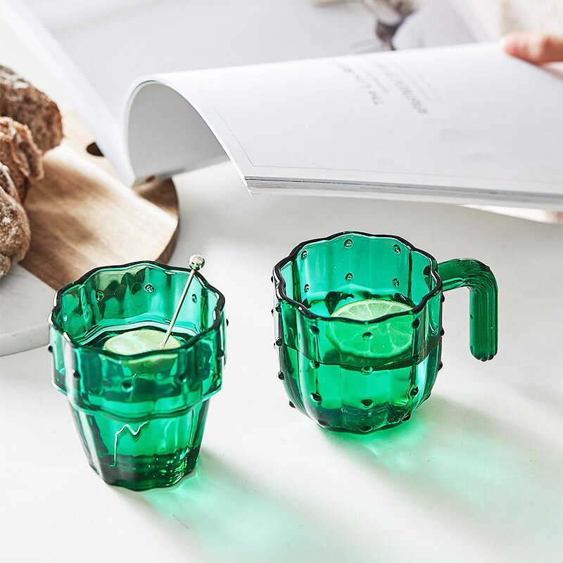 Nordic Cactus Stackable Glass Set
