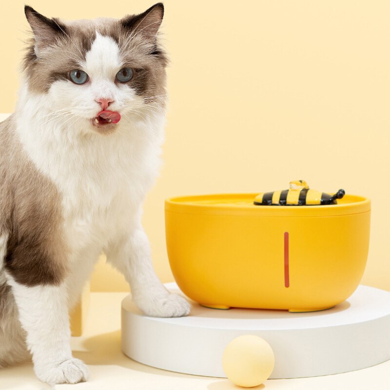 Bee Water Dispenser Cat